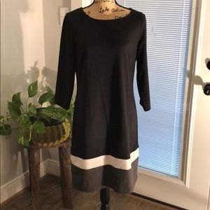New York & Company Black & Gray Dress